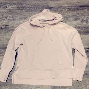 Light Blush Pink Apana Hoodie With Fleece Lined Hood